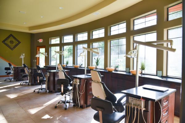 Tomblyn Family Orthodontics Tomblyn Family Orthodontics Steiner Ranch Office Austin Texas TX Orthodontist Exam Dental Chair